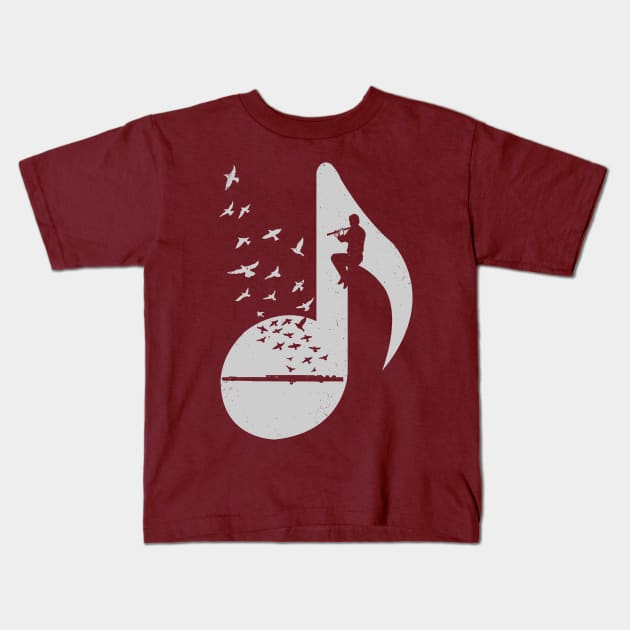 Musical - Flute Kids T-Shirt by barmalisiRTB